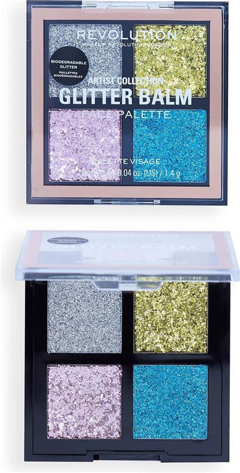 Revolution Artist Collection Glitter Balm Palette .